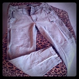 ABERCROMBIE distressed jean tapered relaxed W30L30